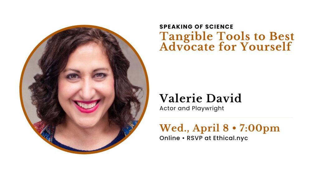 Speaking of Science with Valerie David: Tangible Tools to Best Advocate for Yourself