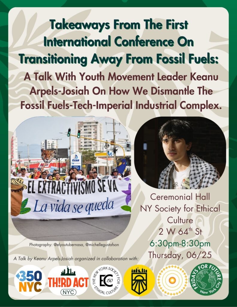 Keanu Arpels-Josiah: Takeaways from the First International Conference on the Transition Away from Fossil Fuels